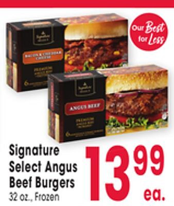 Signature Select Angus Beef Burgers - Jewel Osco weekly ad deal