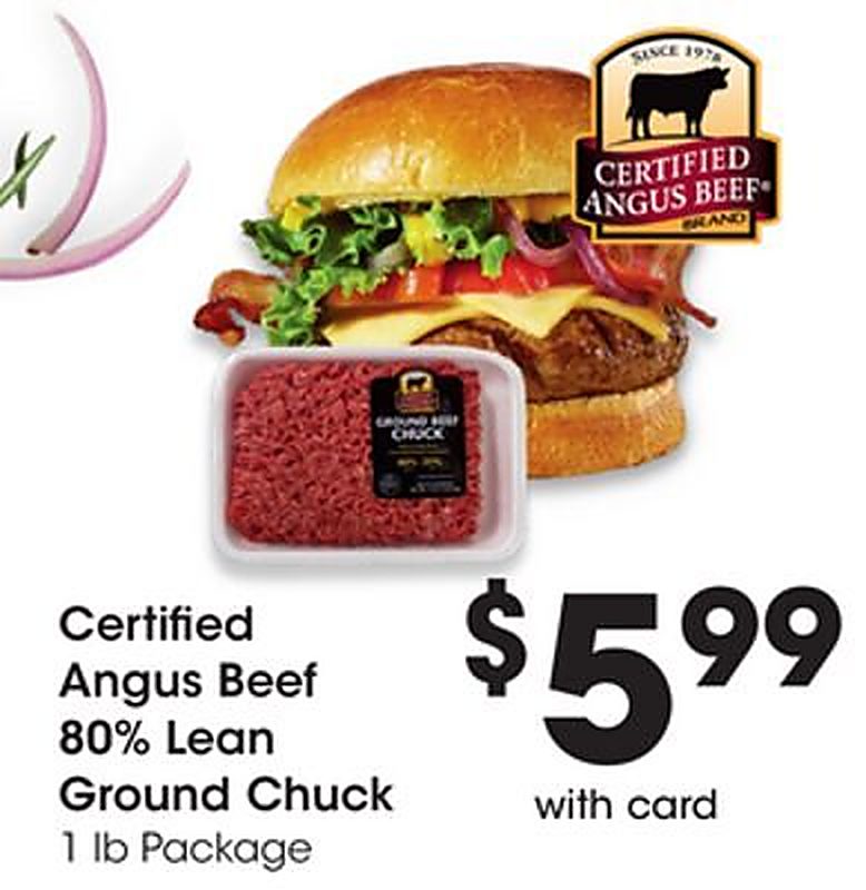 Certified Angus Beef 80% Lean Ground Chuck - QFC weekly ad deal