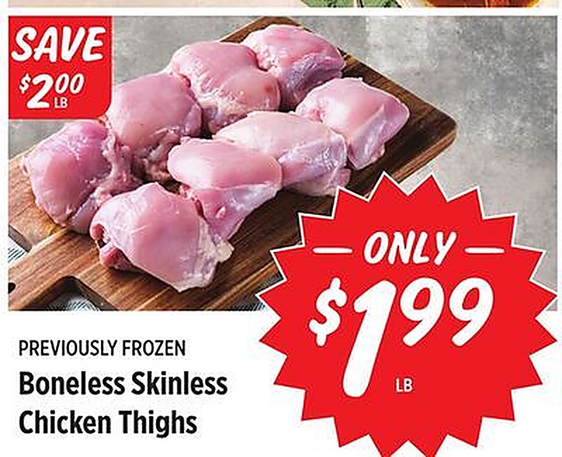 Boneless Skinless Chicken Thighs - Rouses Markets weekly ad deal