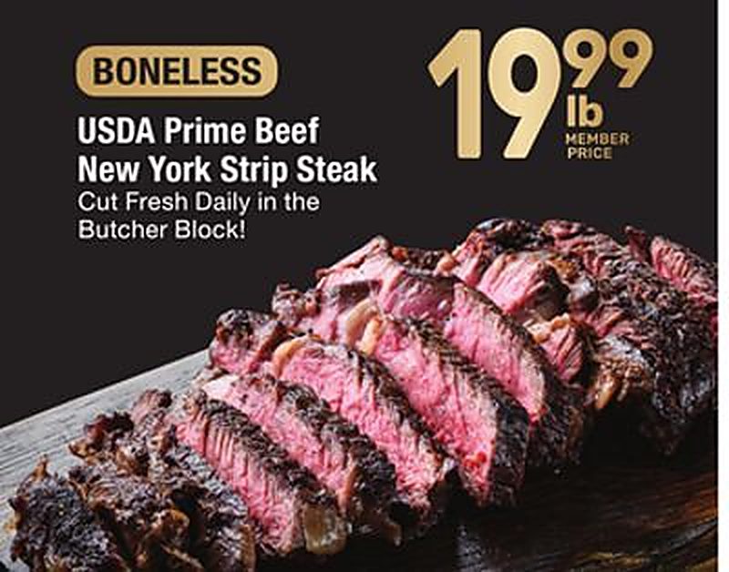 USDA Prime Beef New York Strip Steak - Tom Thumb weekly ad deal