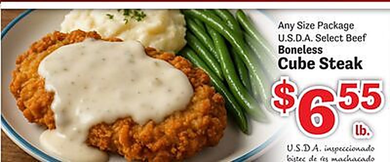 Boneless Cube Steak - Food Depot weekly ad deal