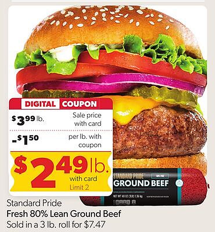 Fresh 80% Lean Ground Beef - VG’s Grocery weekly ad deal