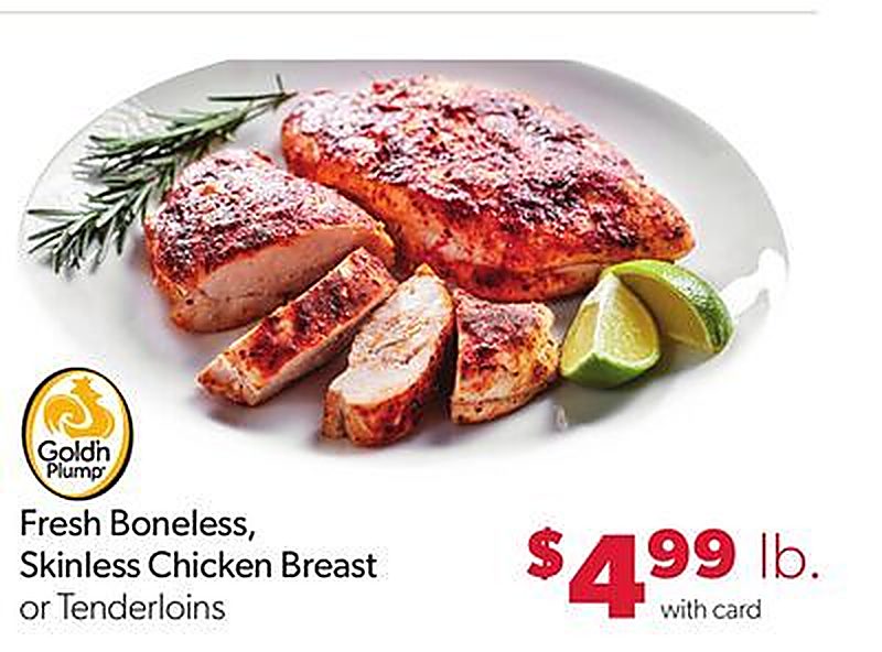 Fresh Boneless, Skinless Chicken Breast - Family Fare weekly ad deal