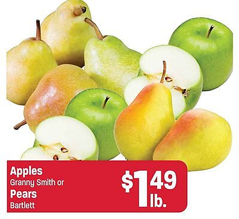 Apples Granny Smith or Pears Bartlett - Lees Marketplace weekly ad deal