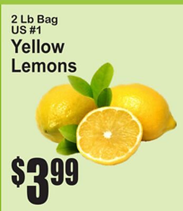 Yellow Lemons - Superfresh weekly ad deal