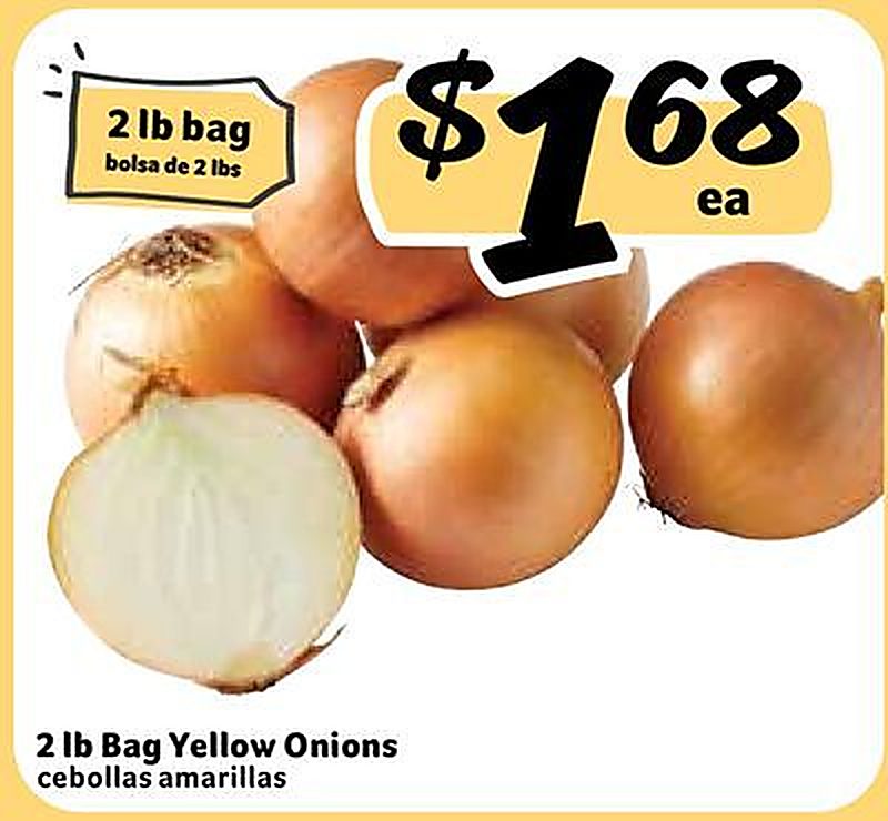 Yellow Onions / cebollas amarillas - Fresco Y Mas weekly ad deal