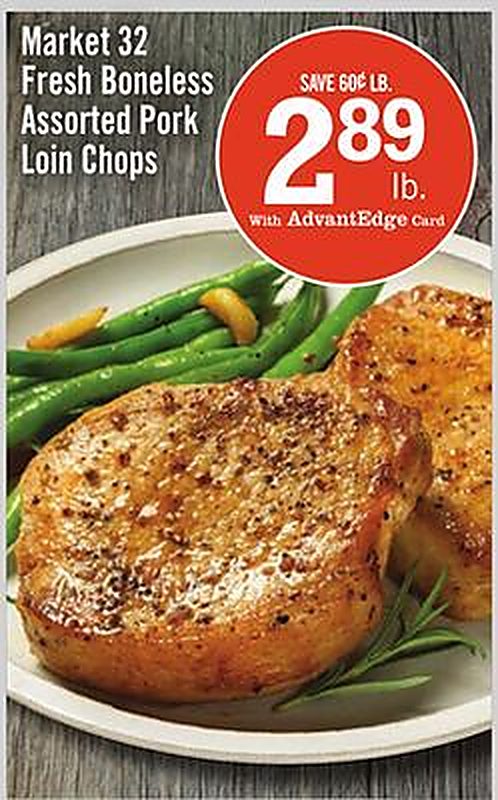Market 32 Fresh Boneless Assorted Pork Loin Chops - Price Chopper weekly ad deal