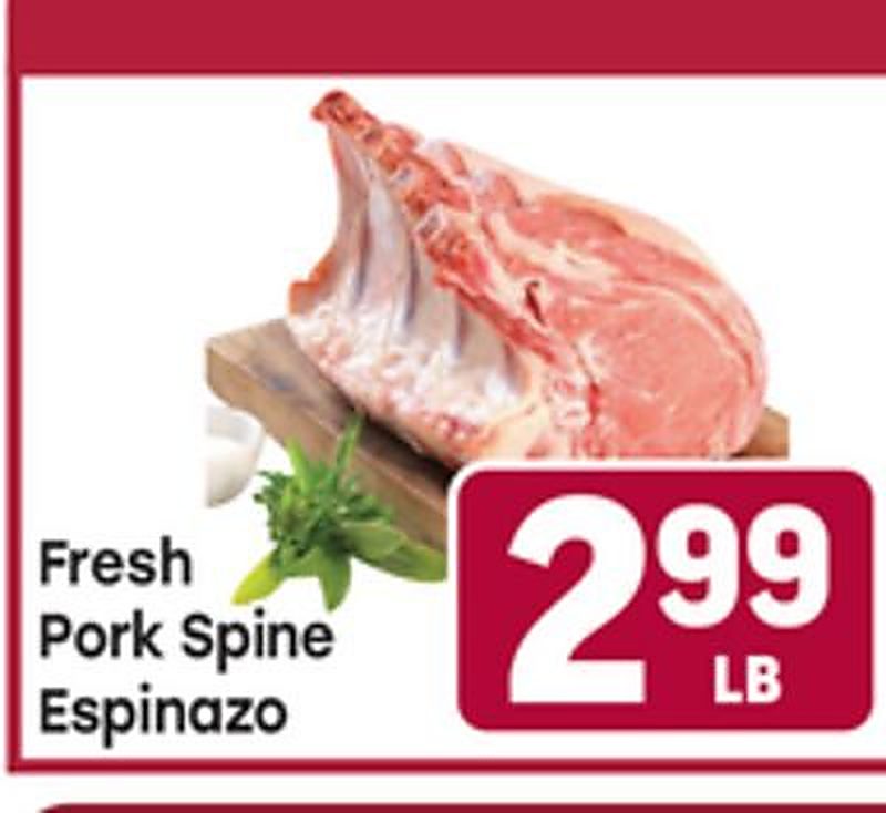 Fresh Pork Spine - Tony's Fresh Market weekly ad deal