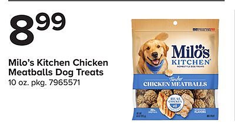 Milo's Kitchen Chicken Meatballs Dog Treats - Martin's Foods weekly ad deal