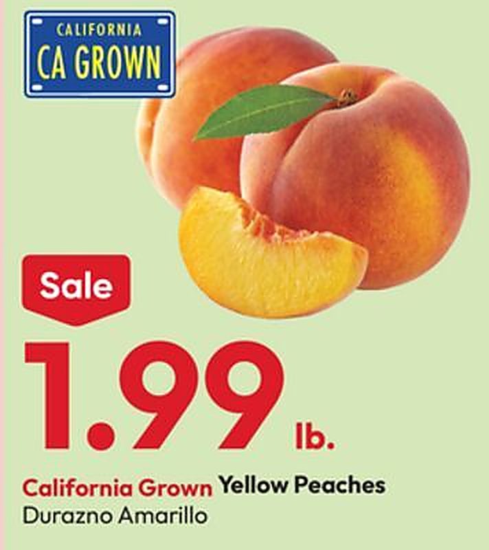 Yellow Peaches - Stater Bros weekly ad deal