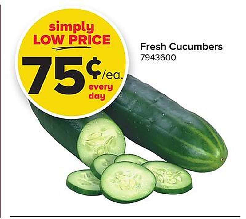 Fresh Cucumbers - Giant Food Stores weekly ad deal