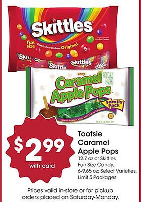 Tootsie Caramel Apple Pops - Marianos weekly ad deal