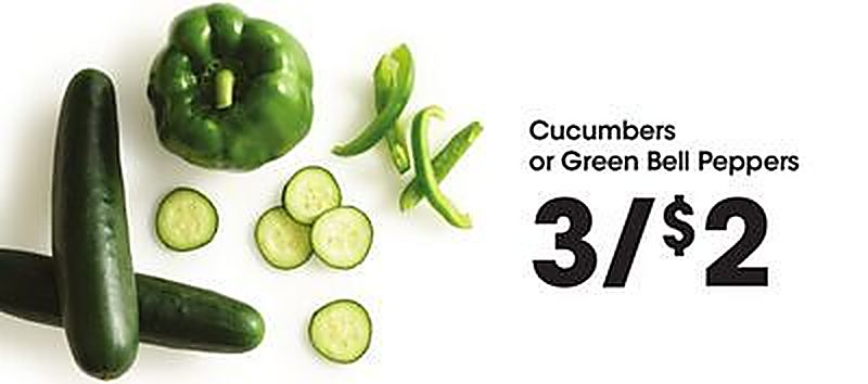 Cucumbers or Green Bell Peppers - Food 4 Less weekly ad deal