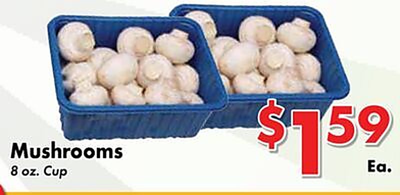 Mushrooms - Valley Marketplace weekly ad deal