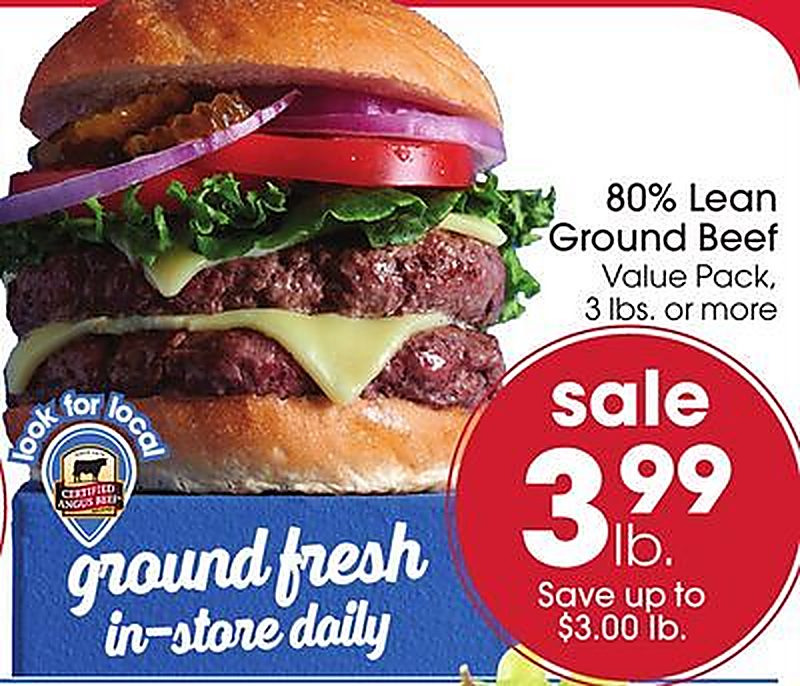 80% Lean Ground Beef - Giant Eagle weekly ad deal