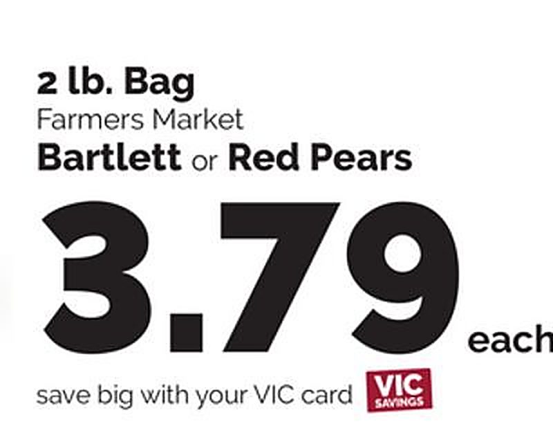 Farmers Market Bartlett or Red Pears - Harris Teeter weekly ad deal