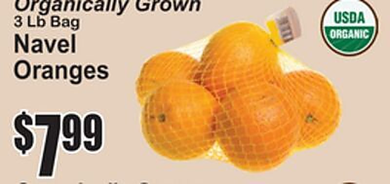 Organically Grown Navel Oranges - Superfresh weekly ad deal