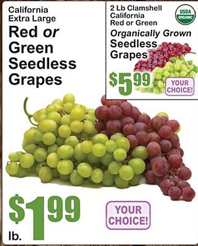 Red or Green Seedless Grapes - Superfresh weekly ad deal