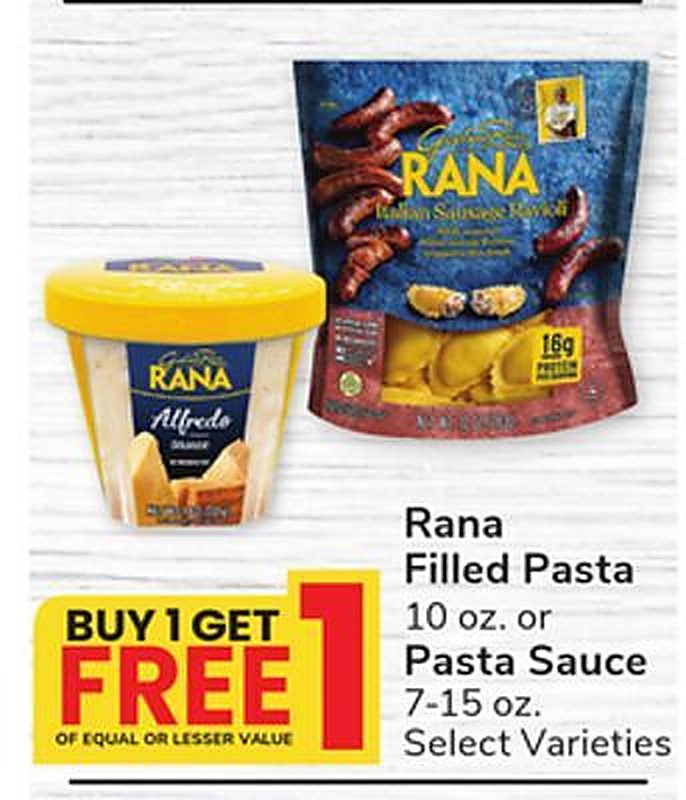 Rana Filled Pasta or Pasta Sauce