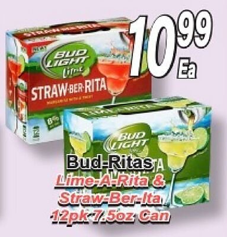 Bud-Ritas Lime-A-Rita & Straw-Ber-Ita - El Mezquite Market weekly ad deal