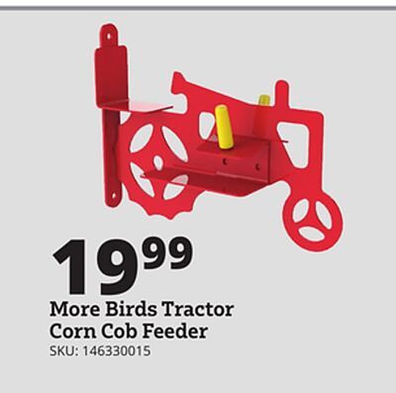More Birds Tractor Corn Cob Feeder - Rural King weekly ad deal