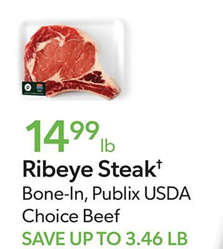 Ribeye Steak† - Publix weekly ad deal