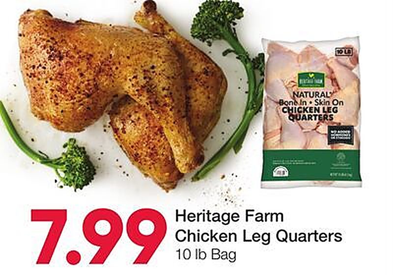 Heritage Farm Chicken Leg Quarters - Ruler Foods weekly ad deal