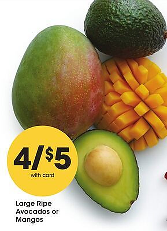 Large Ripe Avocados or Mangos - King Soopers weekly ad deal