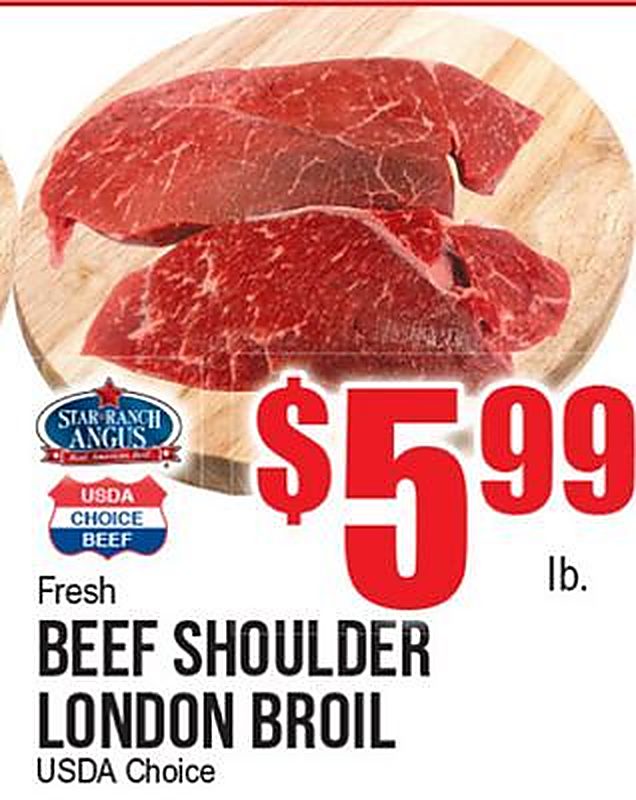 FRESH BEEF SHOULDER LONDON BROIL - Extra Supermarket weekly ad deal