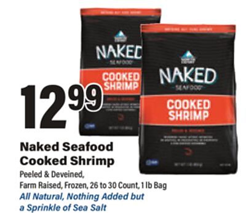 Naked Seafood Cooked Shrimp - Big Y weekly ad deal