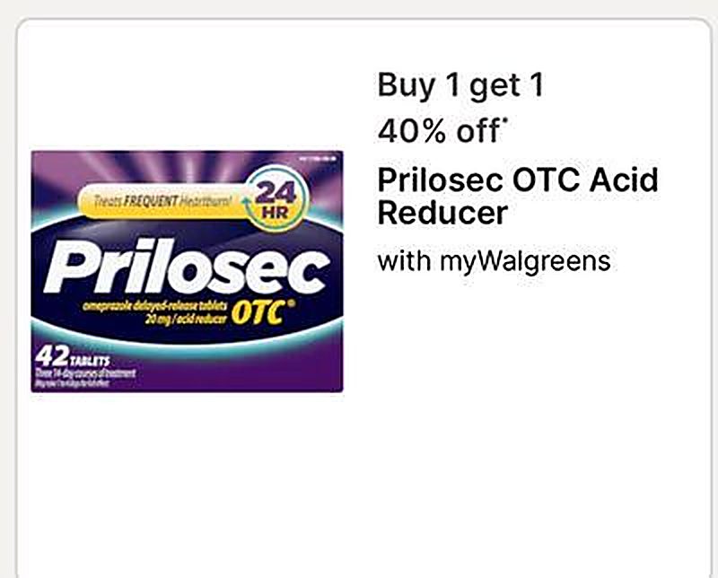 Prilosec OTC Acid Reducer