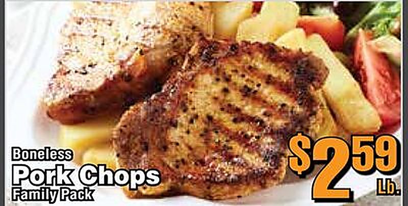 Boneless Pork Chops - Cattleman's weekly ad deal