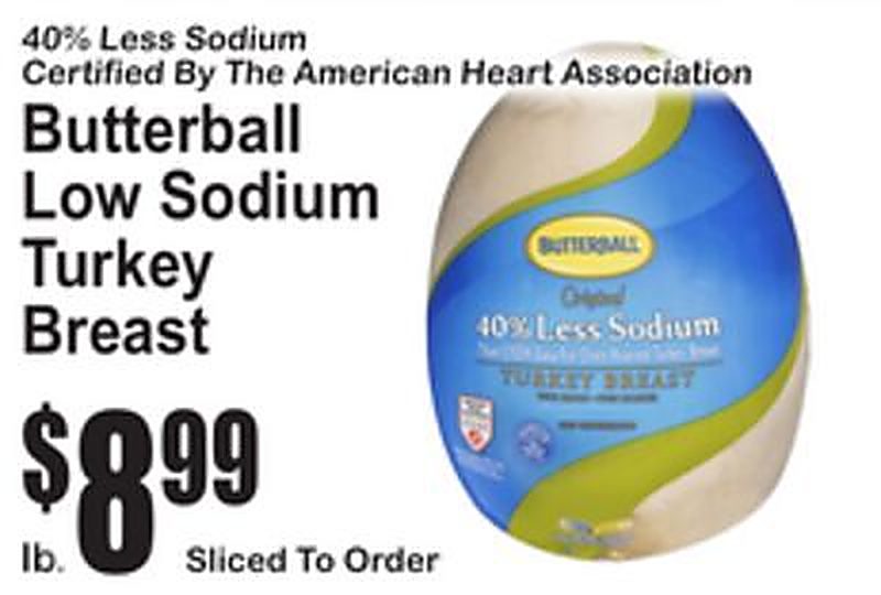 Butterball Low Sodium Turkey Breast - Superfresh weekly ad deal