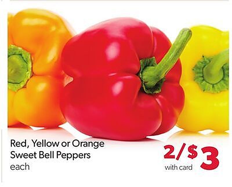 Red, Yellow or Orange Sweet Bell Peppers - VG’s Grocery weekly ad deal
