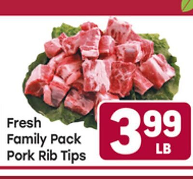 Fresh Family Pack Pork Rib Tips - Tony's Fresh Market weekly ad deal