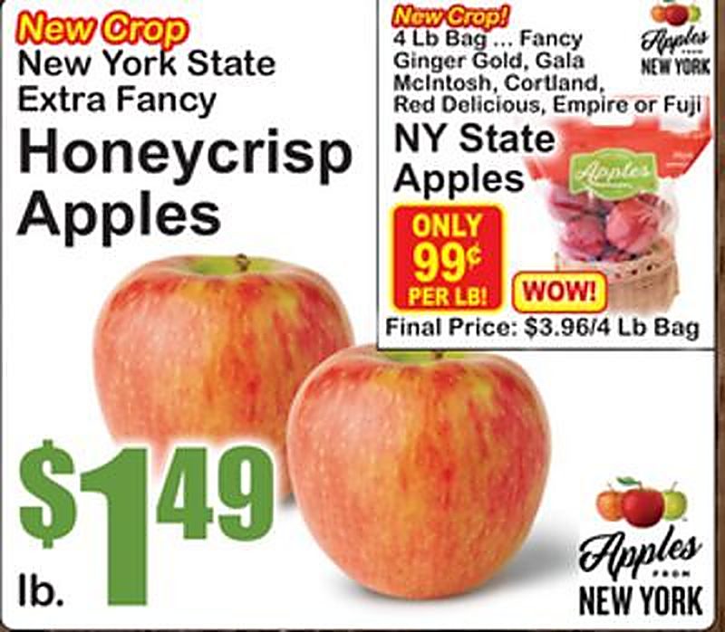 New York State Apples - Superfresh weekly ad deal