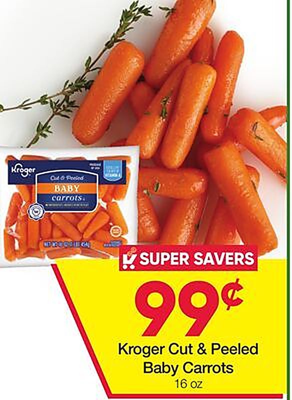 Kroger Cut & Peeled Baby Carrots - Ruler Foods weekly ad deal