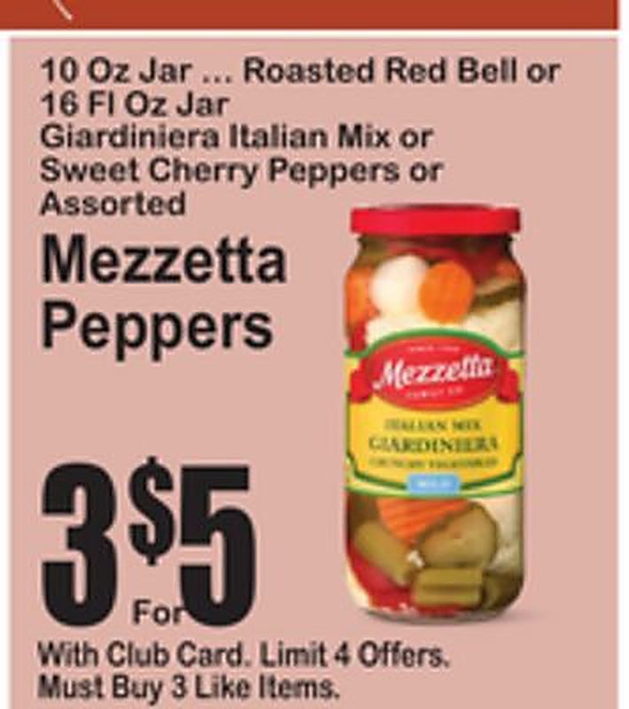Mezzetta Peppers - Superfresh weekly ad deal