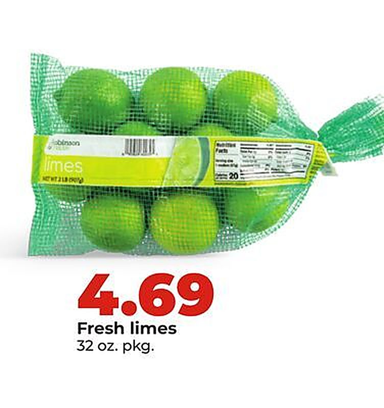 Fresh limes - Hy Vee weekly ad deal