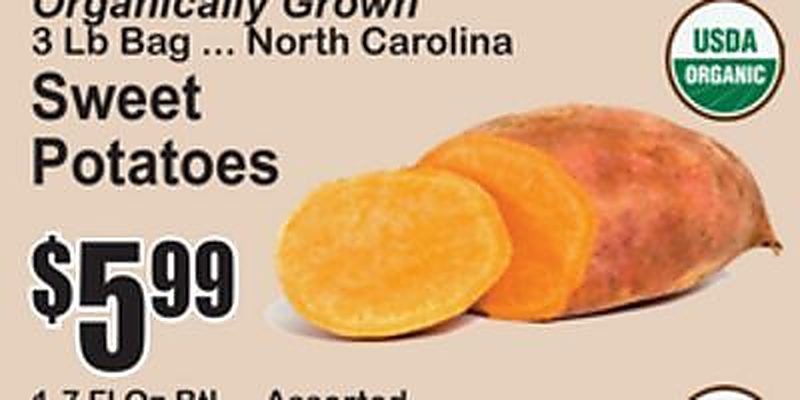 Organically Grown Sweet Potatoes - Superfresh weekly ad deal