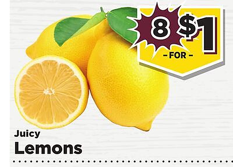 Juicy Lemons - Food town Texas weekly ad deal