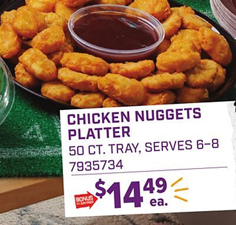 CHICKEN NUGGETS PLATTER - Giant Food weekly ad deal