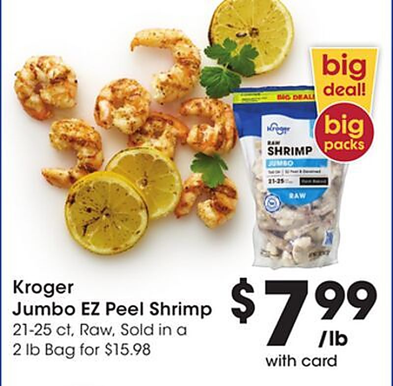 Kroger Jumbo EZ Peel Shrimp - Fred Meyer weekly ad deal