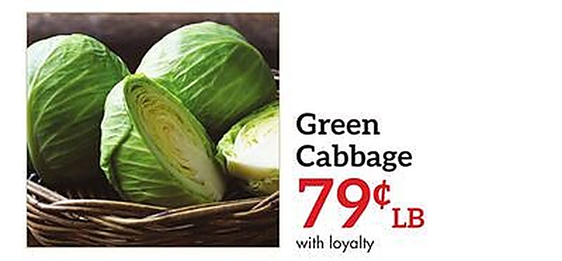 Green Cabbage - Needler's Fresh Market weekly ad deal