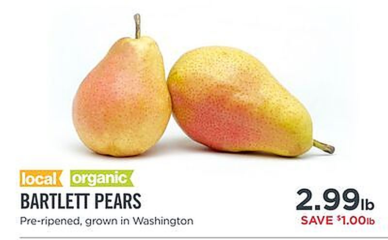 BARTLETT PEARS - Metropolitan Market weekly ad deal