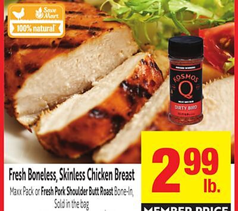 Fresh Boneless, Skinless Chicken Breast - Save Mart weekly ad deal