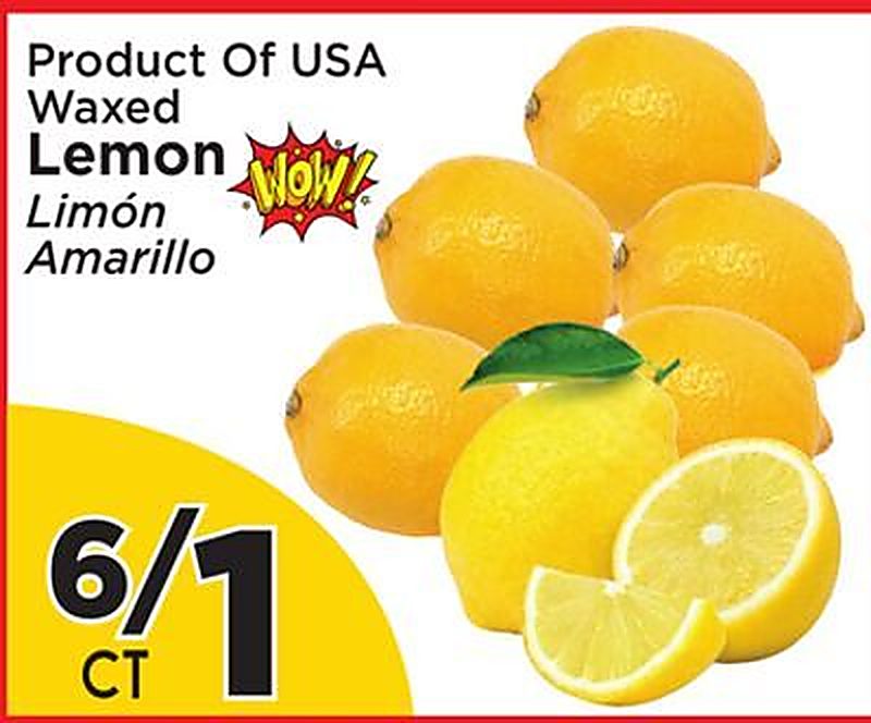 Product Of USA Waxed Lemon - Presidente Supermarketss weekly ad deal