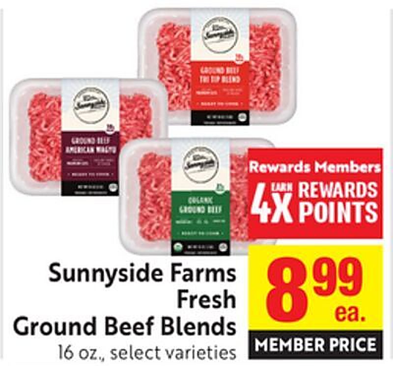 Sunnyside Farms Fresh Ground Beef Blends - Save Mart weekly ad deal