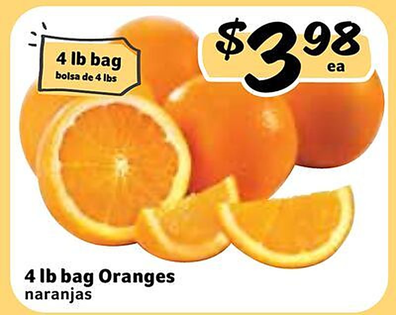 Oranges / naranjas - Fresco Y Mas weekly ad deal