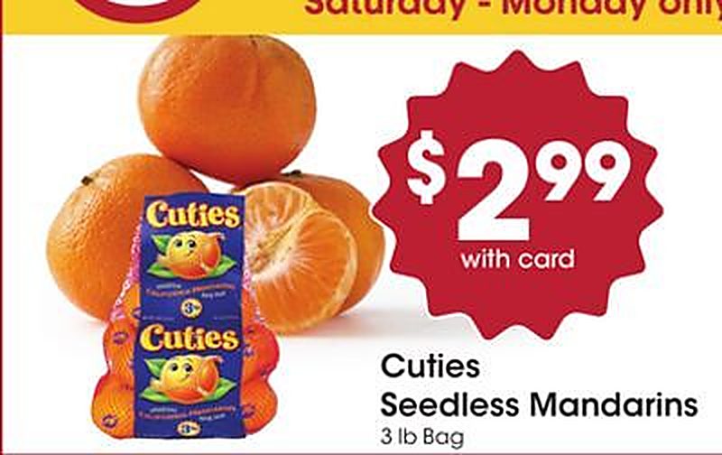 Cuties Seedless Mandarins - Kroger weekly ad deal